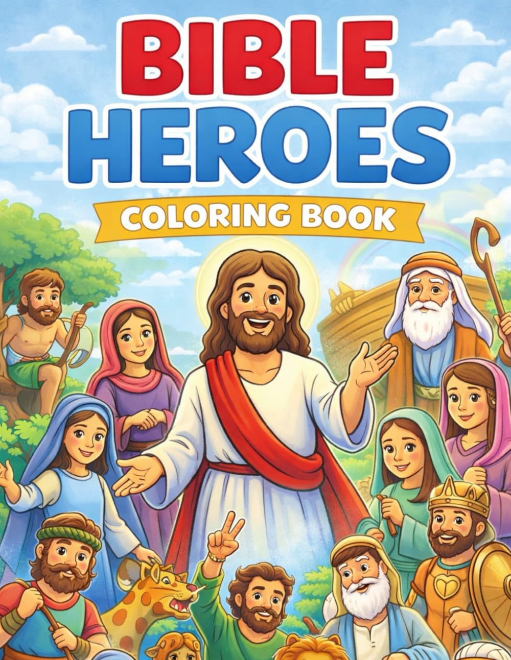 Bible Heroes Coloring Book: Faith, Courage, and God’s Servants